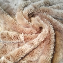Luxury 3cm Plain Color Faux Fox Fur Imitation Fabric For Garment Lining Accessories Collar And Hood