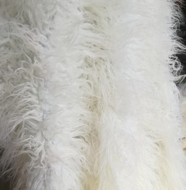 Long Pile Faux Fake Fur Fabric Curly Hair For Fashion Accessies Home Rugs And Toys