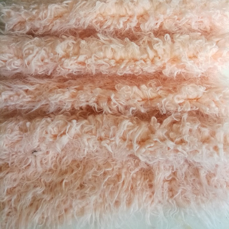 Long Pile Faux Fake Fur Fabric Curly Hair For Fashion Accessies Home Rugs And Toys