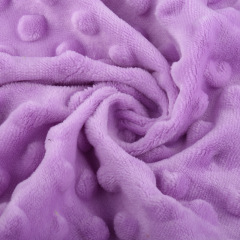Super Soft Pompom Fabric Plain Color For Clothing Beddings Accessories and Toys