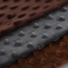 Super Soft Pompom Fabric Plain Color For Clothing Beddings Accessories and Toys