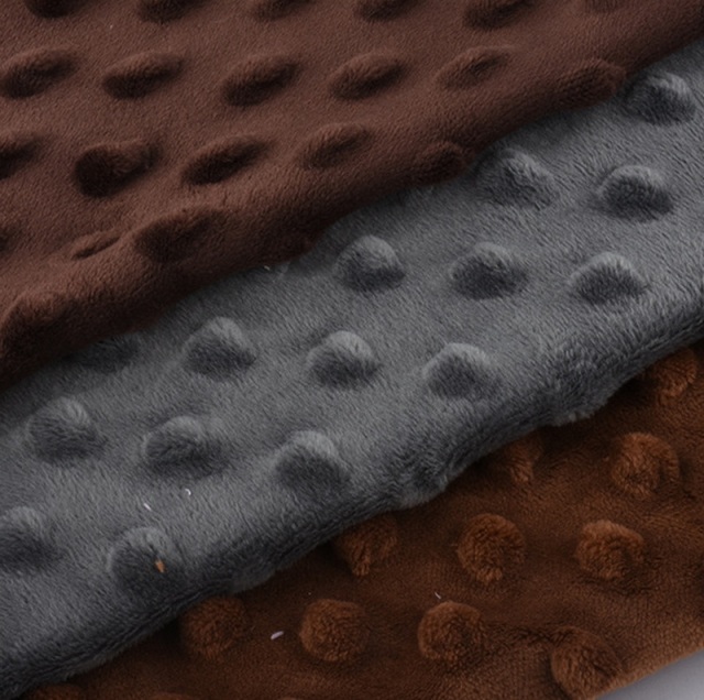 Super Soft Pompom Fabric Plain Color For Clothing Beddings Accessories and Toys