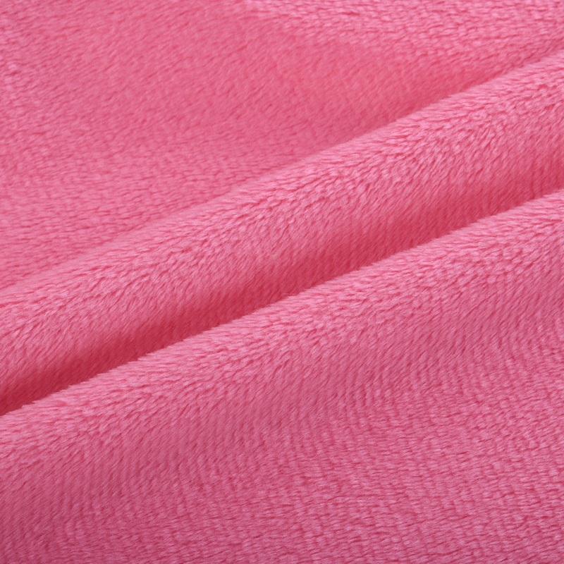 Super Soft Fleece Fabric 2mm Plain Color For Clothes Lining Beddings and Toys
