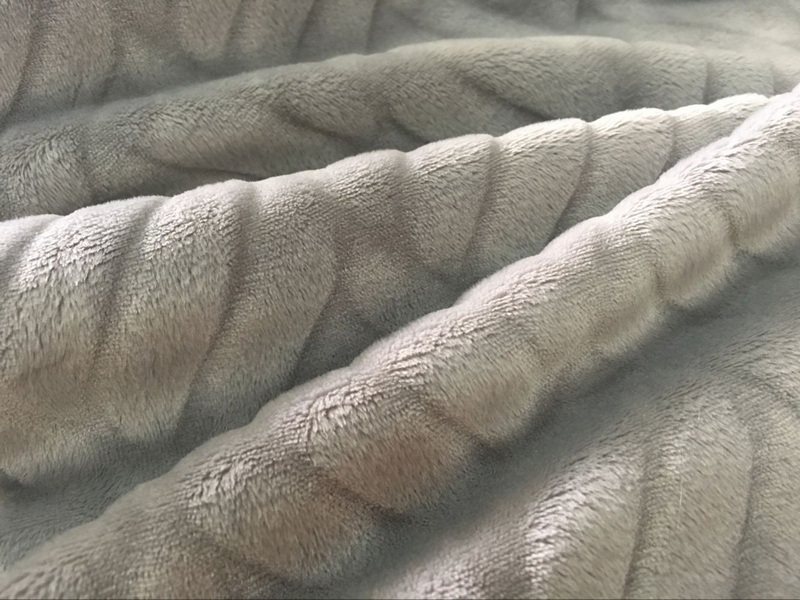 Embossed Super Soft Flannel Minky Plush Fabric Super Soft Cuddle Fleece Fabric Plain Color for Lining Beddings and Toys