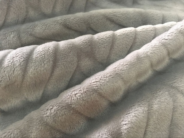 Embossed Super Soft Fabric Plain Color For Clothes Lining Beddings and Toys