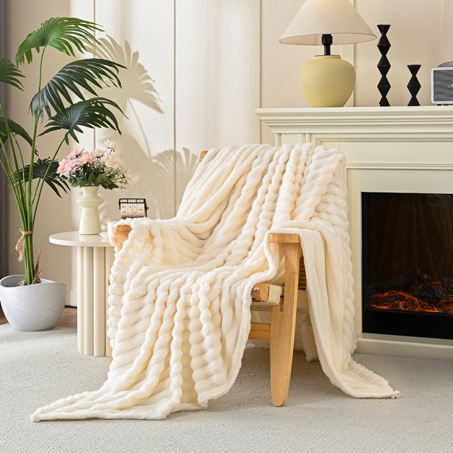 Factory OEM Luxury Faux Fur Throw Blanket Ultra Soft Plush and Warmth for Winter Gifts