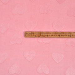 Short Plush Embossed Flannel Fabric Single or Double Side Brush For Fashional Pajamas Toys and Beddings