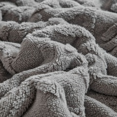 Factory OEM Luxury Embossed Faux Fur Throw Blanket Ultra Soft Plush and Warmth for Winter Gifts