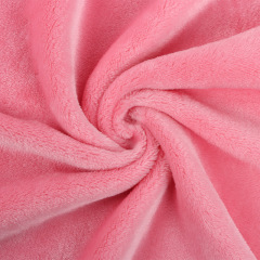 Short Plush Flannel Fabric Single or Double Side Brush For Fashional Pajamas Toys and Beddings
