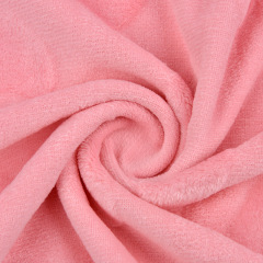 Short Plush Embossed Flannel Fabric Single or Double Side Brush For Fashional Pajamas Toys and Beddings