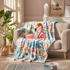 Fashional 3D Printed Gift Throw Blanket Faux Fur Short Plush Throw Blanket Ultra Soft and Extra Warmth