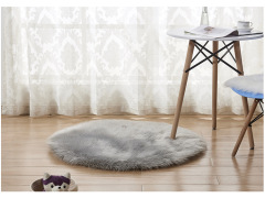 Factory OEM Luxury Long Pile 70mm Faux Fur Shaggy Round Rug For Home Office and Beddings