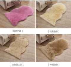 Factory OEM Luxury Long Pile 70mm Faux Fur Shaggy Rug Natural Pelt For Home Office and Display Decorations