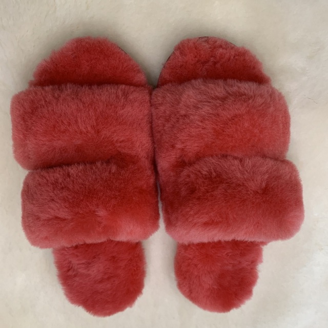 Australian Real Sheepskin Casual Scuff and Indoor Slippers Traditional Design for Extra Warm in Winter