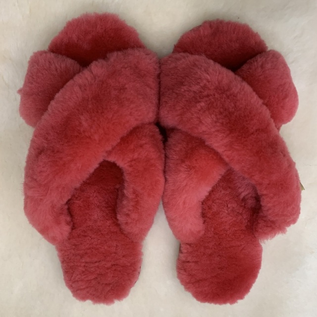 Australian Real Sheepskin Casual Scuff and Indoor Slippers Traditional Design for Extra Warm in Winter