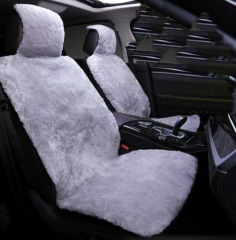 Australian Sheepskin Car Seat Cover Traditional Plain Color with Foamed Suede Backing Luxury Car Seat Decorations