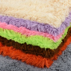 Plain Color PV Faux Fake Fur Fabric Peacock Fur 360GSM For Toys Cushion and Pet Beddings.
