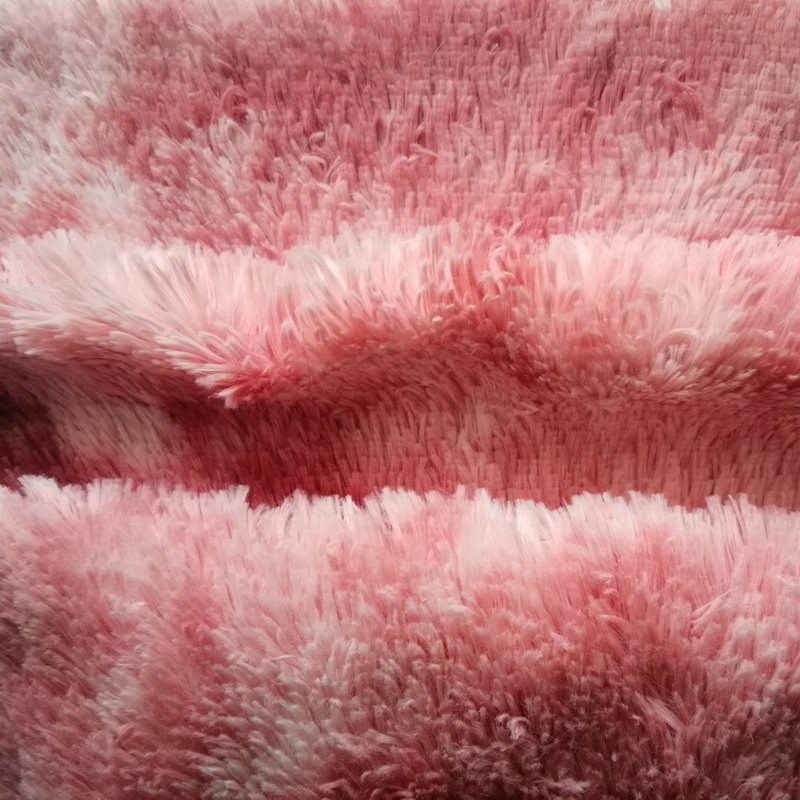Plain Color PV Faux Fake Fur Fabric Peacock Fur 360GSM For Toys Cushion and Pet Beddings.