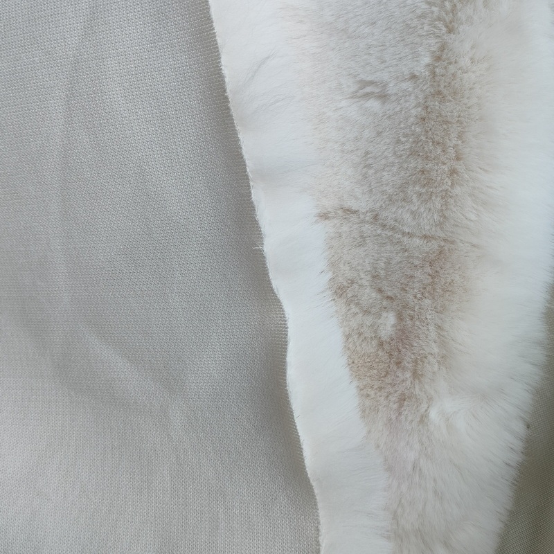 30mm Plush Faux Rabbit Fur Fabric Super Soft Plain Color  For Clothing Accessories Home Decorations and Beddings