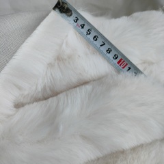 30mm Plush Faux Rabbit Fur Fabric Super Soft Plain Color  For Clothing Accessories Home Decorations and Beddings