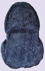 Sheepskin Diamond Cut Car Seat Cover Sheepskin Patchwork Seat Cover with Side Airbag Sab Stitching