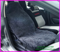 Sheepskin Diamond Cut Car Seat Cover Sheepskin Patchwork Seat Cover with Side Airbag Sab Stitching