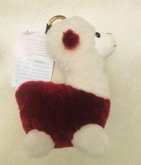 Real fur key chain toys real sheepskin key ring genuine sheepskin keychains rabbit fur keychains and ring