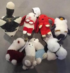 sheepskin key chain real sheepskin key ring genuine sheepskin keychains rabbit fur key chain and ring