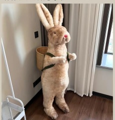sheepskin standing rabbit 150cm real sheepskin toys genuine sheepskin standing tall rabbit