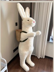 sheepskin standing rabbit 150cm real sheepskin toys genuine sheepskin standing tall rabbit