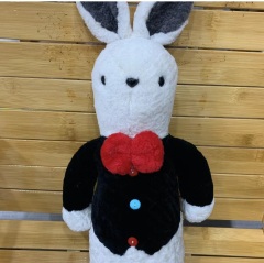 sheepskin toys Mr rabbit 30cm real sheepskin Mr rabbit soft toys genuine sheepskin rabbit toys