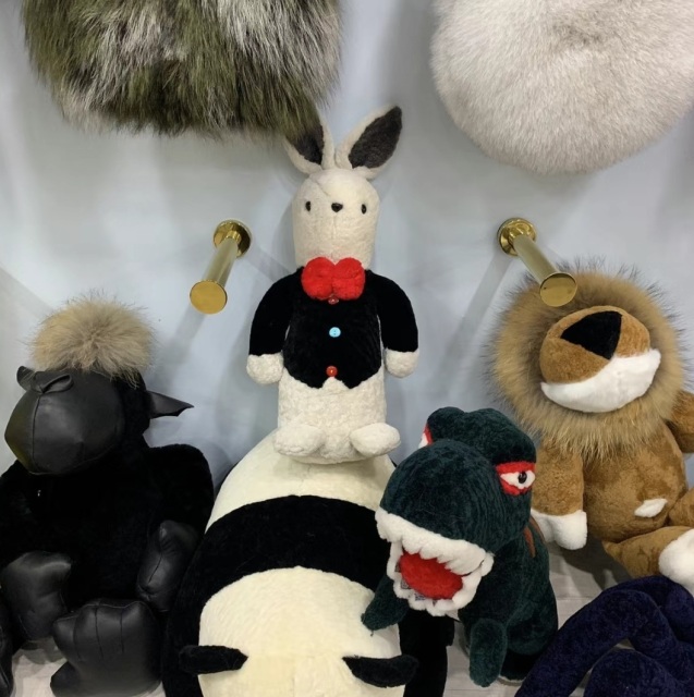 sheepskin toys Mr rabbit 30cm real sheepskin Mr rabbit soft toys genuine sheepskin rabbit toys