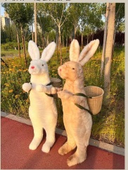 sheepskin standing rabbit 150cm real sheepskin toys genuine sheepskin standing tall rabbit