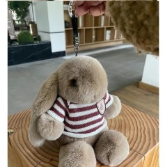 Real rabbit fur toys long eared rabbit soft cuddles rabbit genuine rabbit fur toys long eared rabbit 45cm