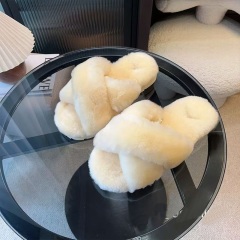 cheapest faux fur sandal slippers synthetic sheepskin slippers faux fur flip flops faux fur lined Slippers