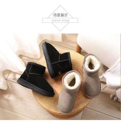 Children's sheepskin footwear moccasins and boots sheepskin kids booties shoes & slippers