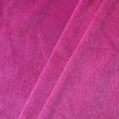 100% Nylon faux pony hair fabric stiff pony hair fabric fake pony fur material short-pile pony-skin effect fabric