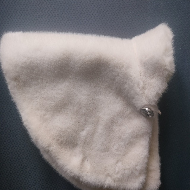 Luxury faux fur pet cape cloak and jacket with double side dense fur extremly warm and decorations
