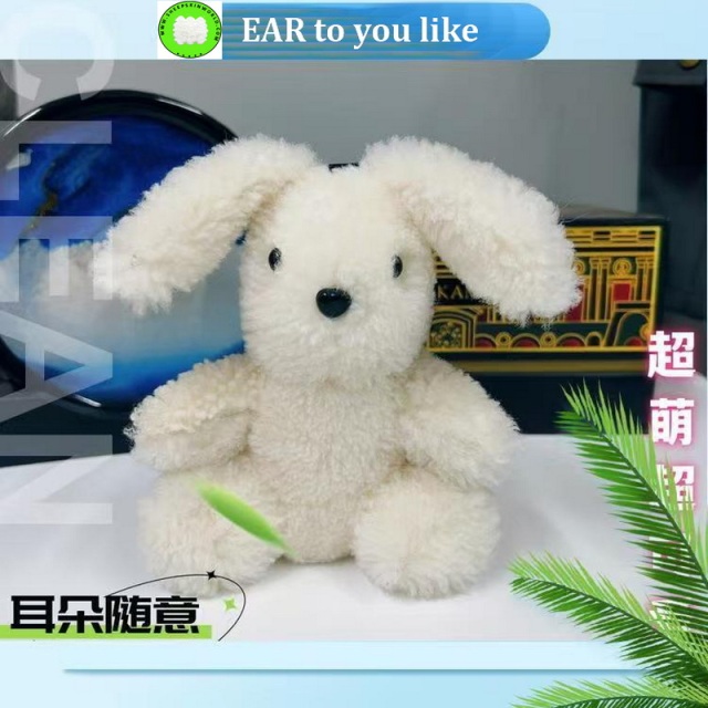 Real sheepskin toys sheepskin rabbit long ears sheepskin bunny toys white sheepskin rabbit