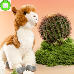Premium Faux Fur Alpaca Plush Toy Soft Fluffy Stuffed Alpaca Animal Cute Washable Toys for Kids & Gifts