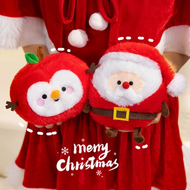 Soft faux fur Christmas plush toys Christmas stuffed animals holiday plushies Xmas plush toys