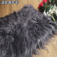 Durable textile curly long pile plush 3D radish strip fleece falling water fleece