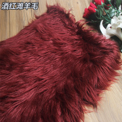Durable textile curly long pile plush 3D radish strip fleece falling water fleece