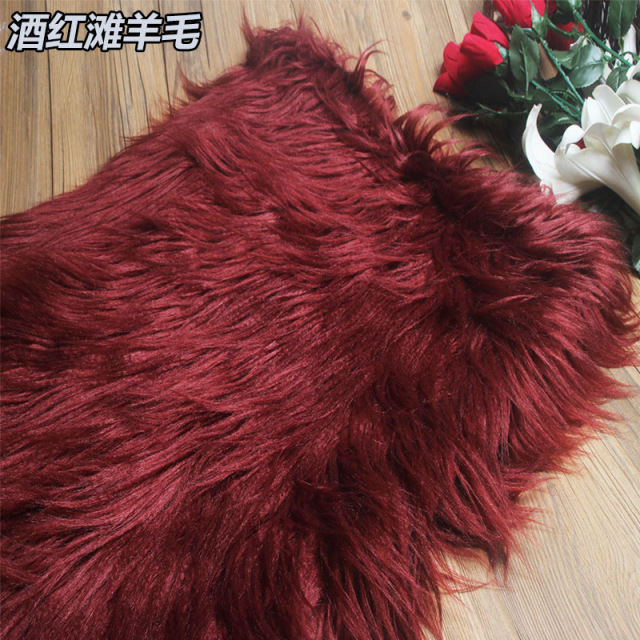 Durable textile curly long pile plush 3D radish strip fleece falling water fleece