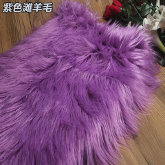 Durable textile curly long pile plush 3D radish strip fleece falling water fleece