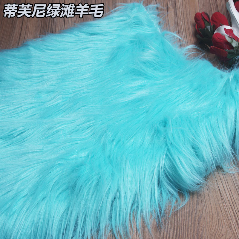 Durable textile curly long pile plush 3D radish strip fleece falling water fleece