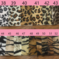 Wholesale Soft Printed Animal Faux Fur Fabric Realistic Fake Animal Plush Fur For coat & Jackets