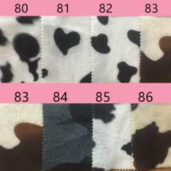 Wholesale Soft Printed Animal Faux Fur Fabric Realistic Fake Animal Plush Fur For coat & Jackets