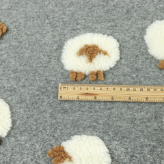 Premium Faux Wool Jacquard Fabric Authentic Fake Wool Like Texture & Exquisite Jacquard Fabric