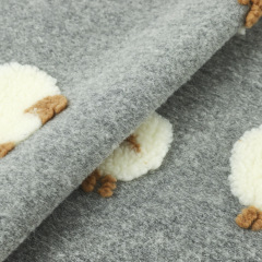 Premium Faux Wool Jacquard Fabric Authentic Fake Wool Like Texture & Exquisite Jacquard Fabric